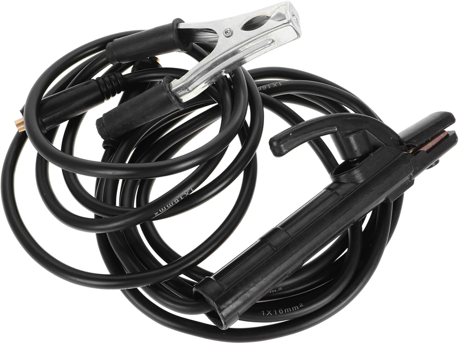 Alipis Welding Machine Cables Electrode Holder Ground Clamp Welding Accessories Quick for Home Repair