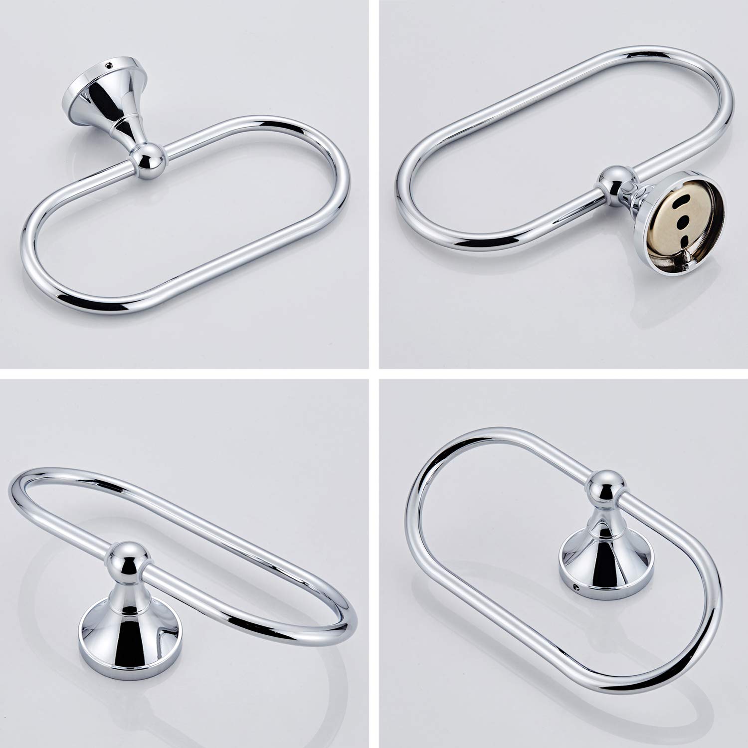 タオルリング　Q　銀 Amazon | Bathfirst タオルリング 真鍮製 シルバー 21cm 壁掛け ねじ