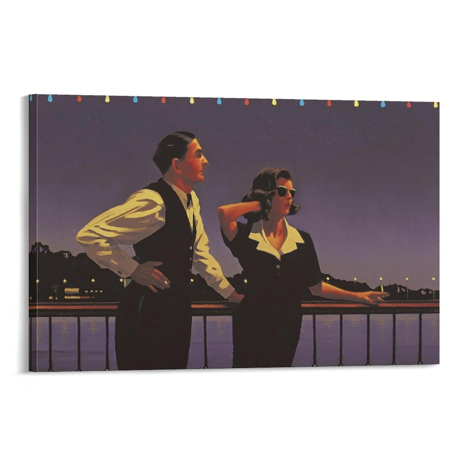 A Twilight High by jack_vettriano Wall Art Prints Poster Canvas Poster Wall Art Picture Prints Hanging Photo Decor Home Posters Artworks 12x18inch(30x45cm)
