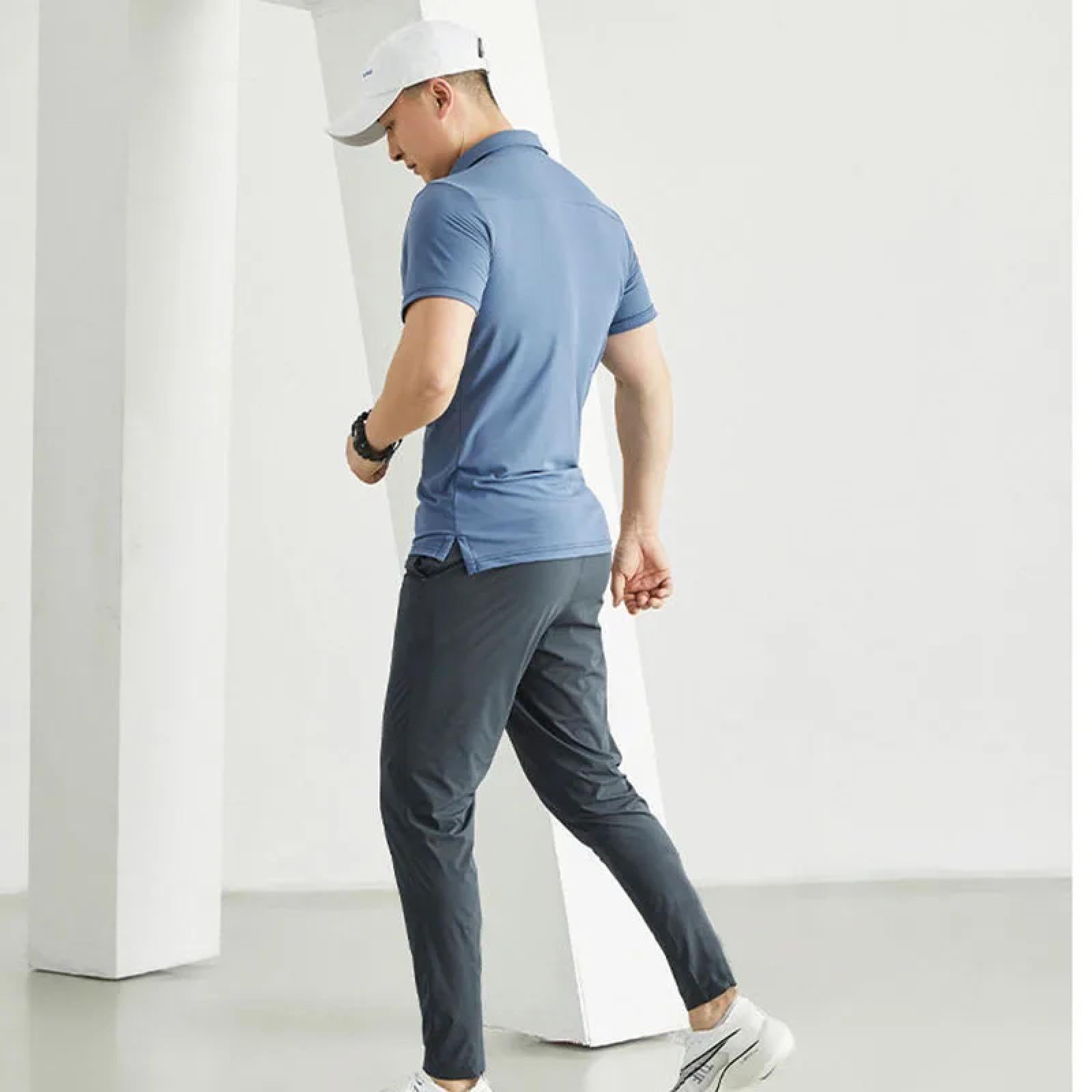 Jeans Uomo Pantalonipantaloni Sportivi da Palestra, Bodybuilding, Fitness, da Uomo, Casual, con Elastico in Vita, Ultra Sottili, Ad Asciugatura Rapida, A Vita Alta, Larghi, Lunghi