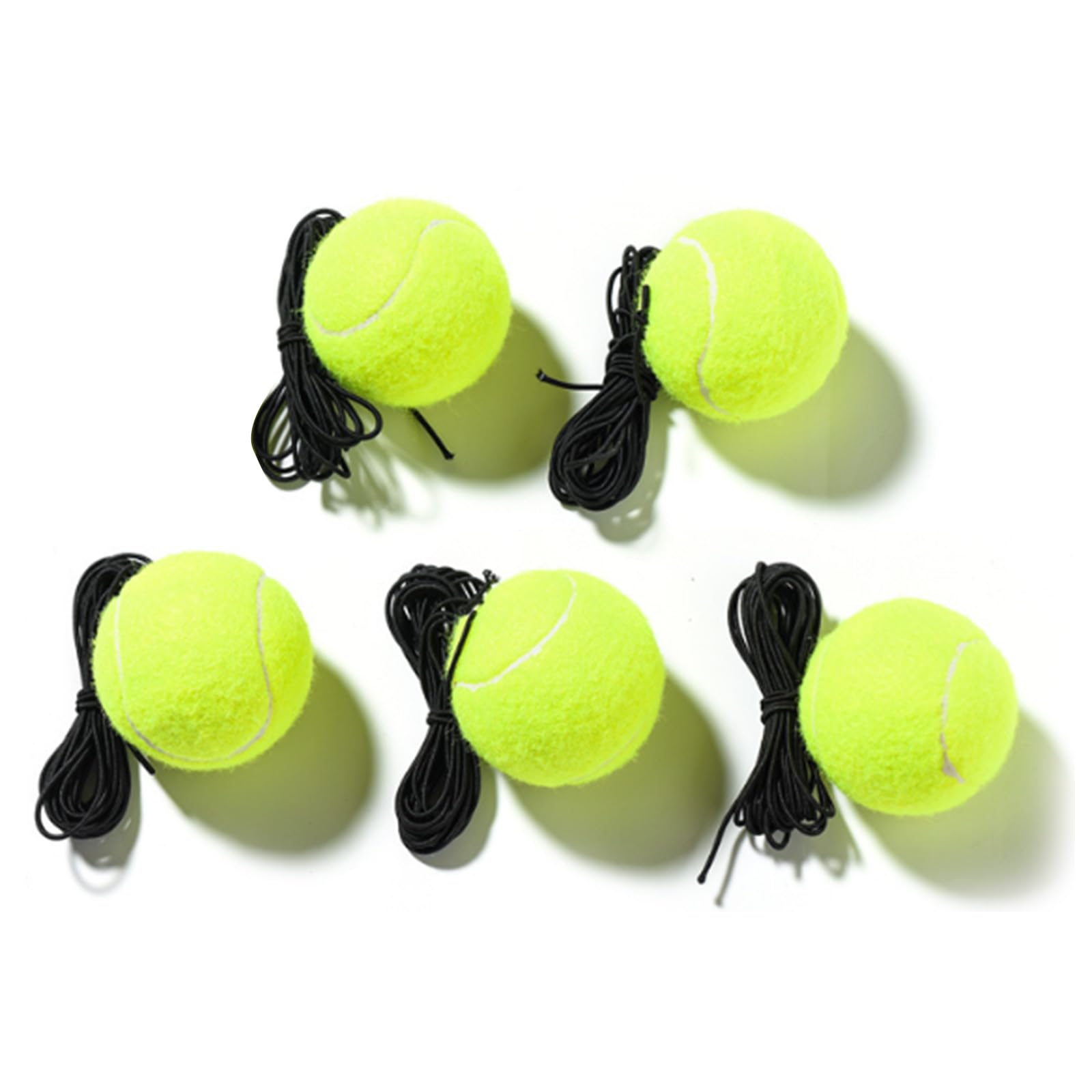 HOOLRZI 5Pcs Tennis Training Balls With String Practice And Tennis Trainer Replacement Tool Portable Rebounds Practice Balls