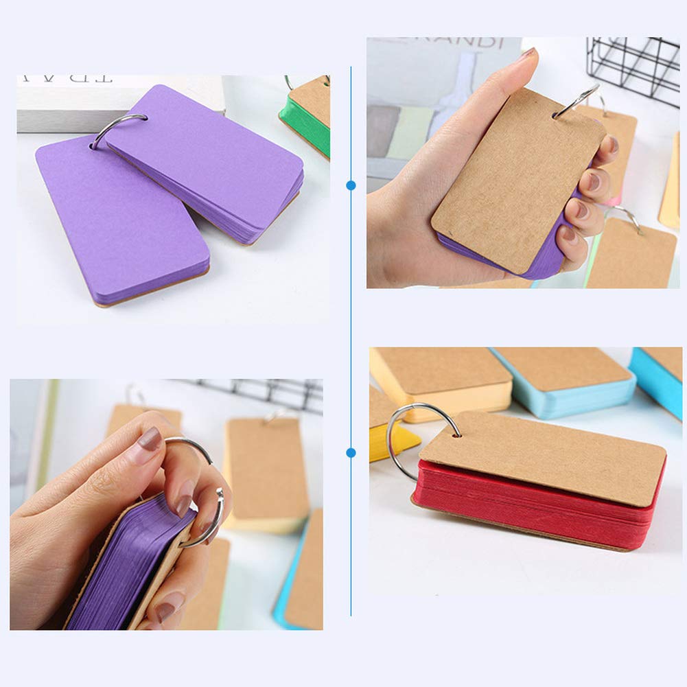 Amazon | 単語帳 10 冊 10 色 インデックス カード 単語 カード