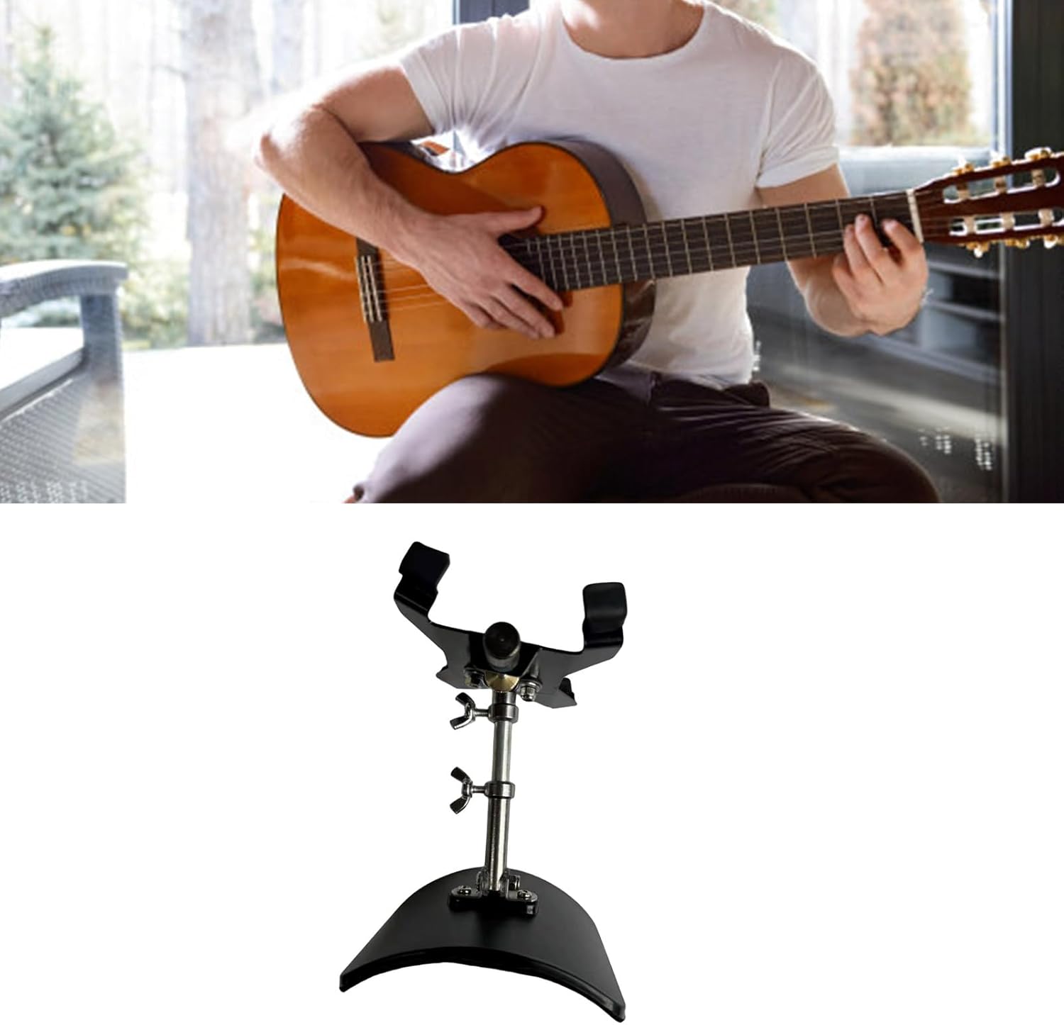 Guitar Balances Classical Foot Stool Ergonomic Designs Quick Adjustment Handrest Guitar Leg Rest Stand