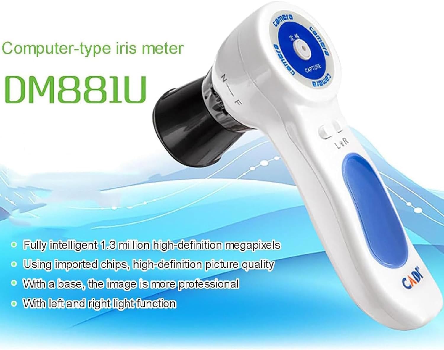 Multi-Function Iris Analyzer Iridology Camera, Usb Computer-Specific Iris Analysis Camera, With Aluminum Box + Hd 13 Million Pixel + Iris Analysis Software, For Beauty Salon, Spa