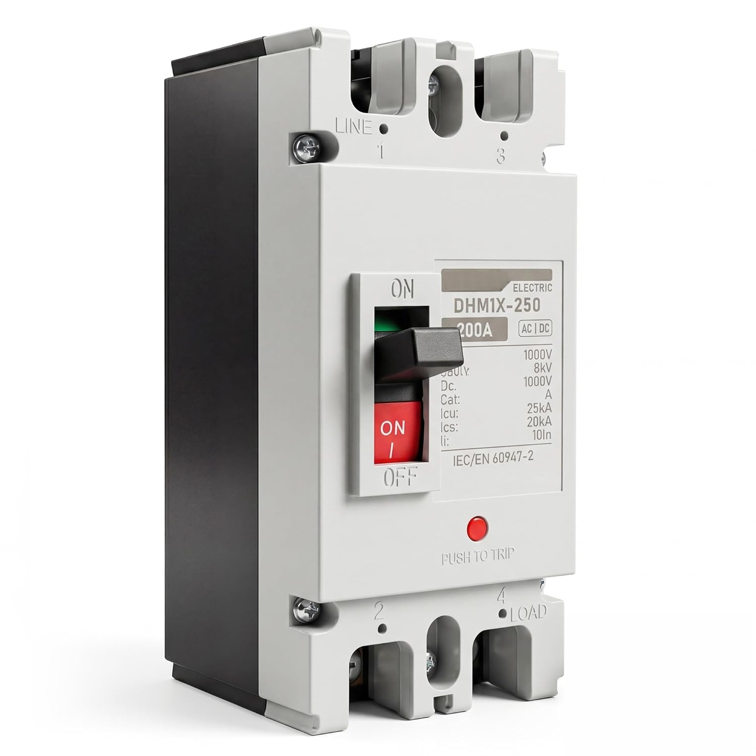 200 Amp Circuit Breaker, DC 12V-500V Battery Disconnect Switch, for Boat Motor ATV Electric Vehicles, Solar System, UPS Station, Overload, Short Circuit, and Isolation Protection