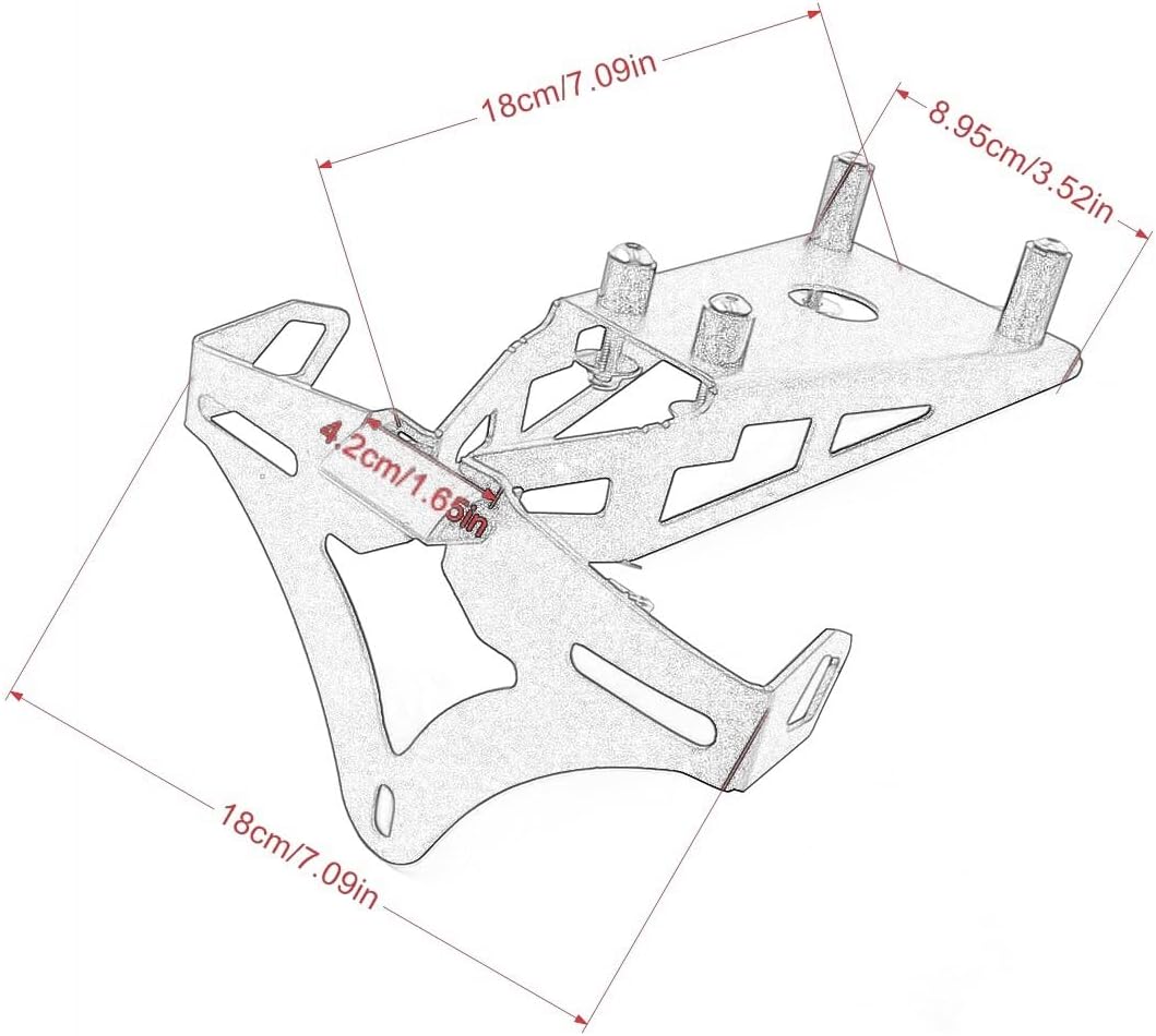 Suitable For Ducati 1199 1299 899 959 Panigale Modified License Plate Frame License Plate Light Short Tail Accessories Motorcycle