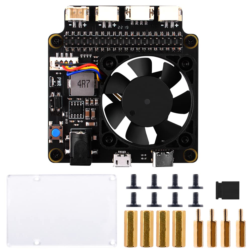 GeeekPi Raspberry Pi 4B/3B+/3B/2B/1B+ X735 V3.0 with Safe Shutdown