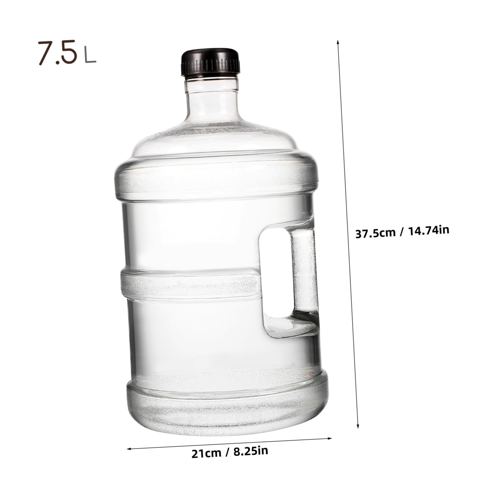 Abaodam Capacity Water Storage Bucket Handheld Water Jug for Camping and Home Use Easy Water Level Monitoring Versatile and Durable Outdoor Water Tank