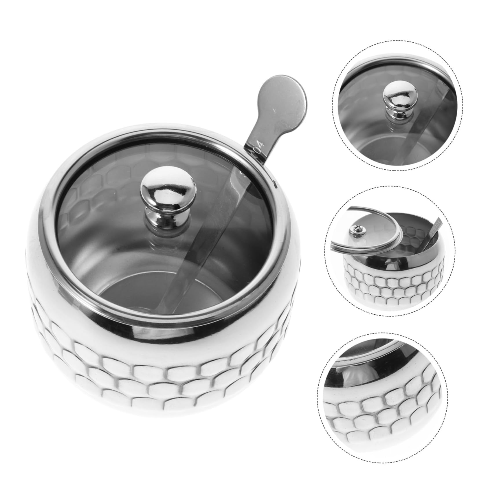 Amazon｜BRIGHTFUFU ステンレス製蓋付き スパイスジャーセット 調味料