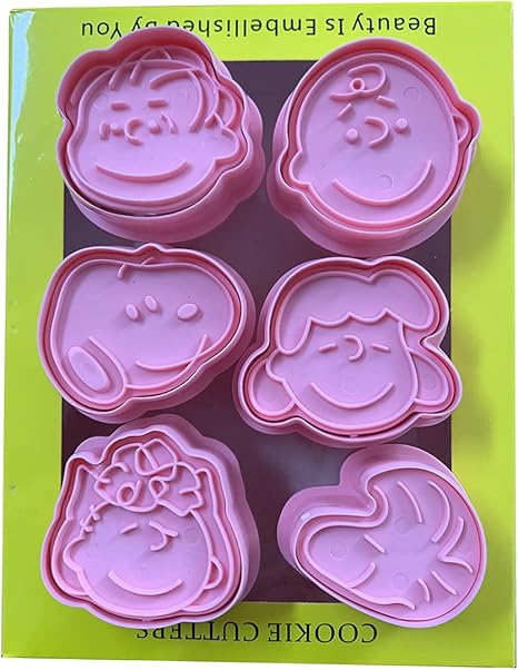 Amazon スヌーピー クッキー型 製菓 キッチン Snoopy 製菓用品 プレスタイプ キッチン お弁当 手作り 誕生日プレゼント 贈り物 E 6枚入 クッキー型 オンライン通販