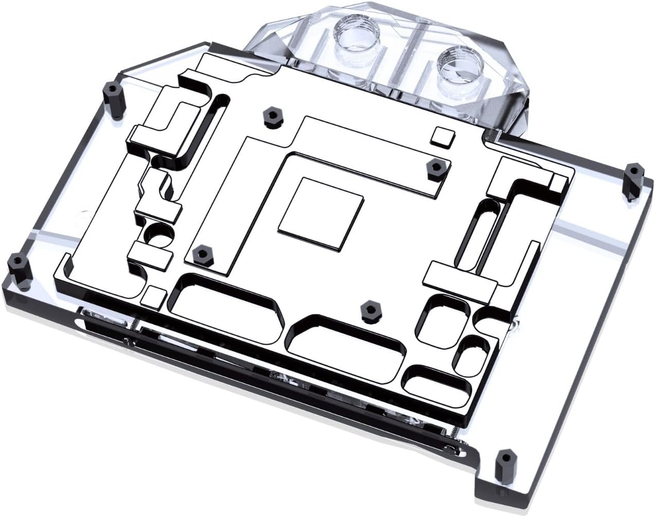 Bykski Full Coverage GPU Water Block and Backplate for MSI GeForce RTX 4060 Ventus/Gaming 8G (N-MS4060VES-X)