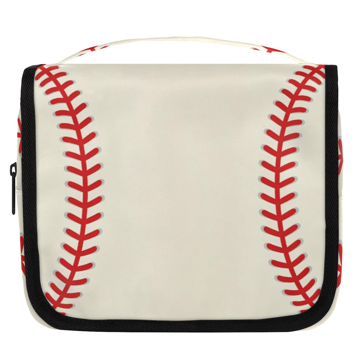 Neceser de viaje colgante de béisbol para niños, organizador de cosméticos para mujeres, bolsa de maquillaje para hombres, kit de afeitado, bolsa de ducha con gancho resistente, Béisbol,