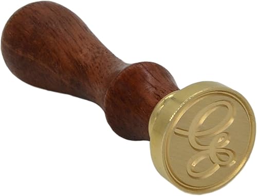 Miniatura 4 de Sello de cera letra A-Z, sello de sellado inicial del alfabeto para tarjetas de Navidad y Acción de Gracias, invitación de boda W-S-2 (letra E)