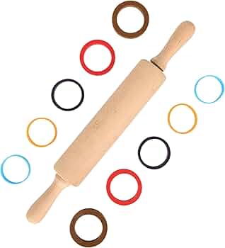 お菓子作り大きいサイズ 大理石 天然ホワイトマーブル 綿棒 めん棒木製