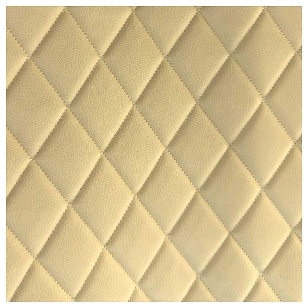 Simili cuir piqué beige de 1.6X3m pour rénover l'intérieur de voiture