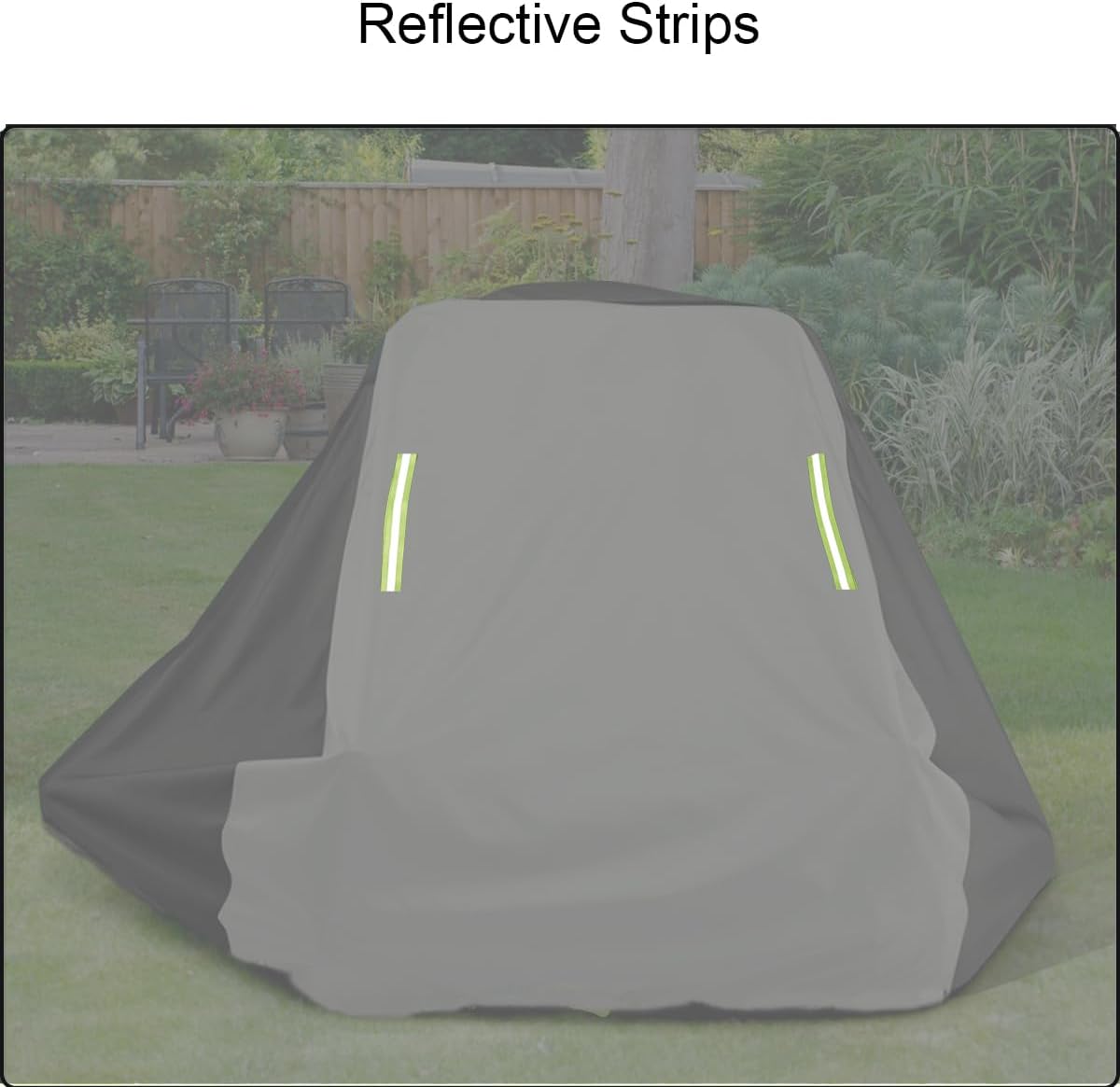 YOYOW Zero Turn Mower Cover 600D Marine-Grade Fabric, UV and Water Resistant, Fits Up to 60" Mower Decks,Fit: John Deere, Cub Cadet, Husqvarna, Black