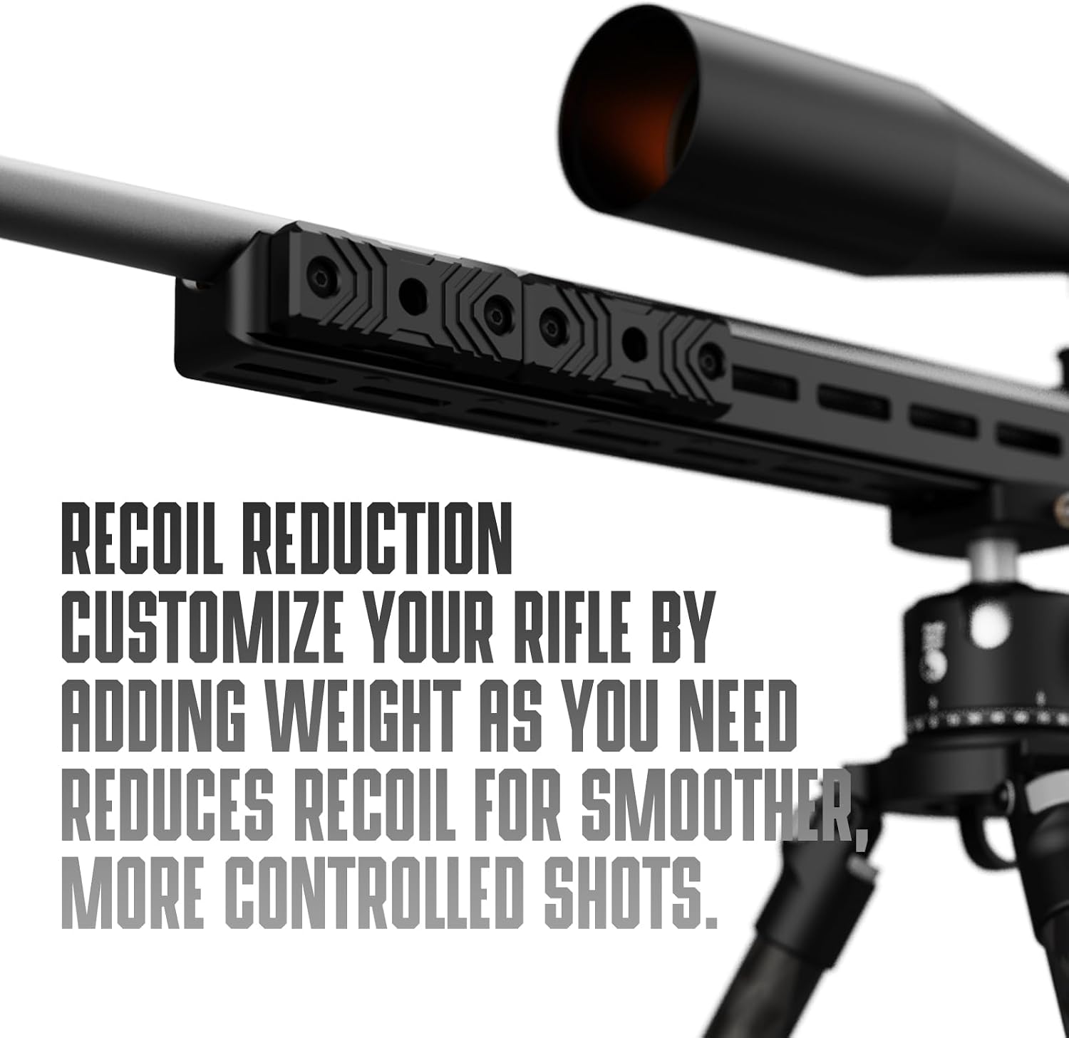 Precision MLOK Forend Weights – Adjustable Recoil Balance System with QD Sling Port – Fits All MLOK Handguard