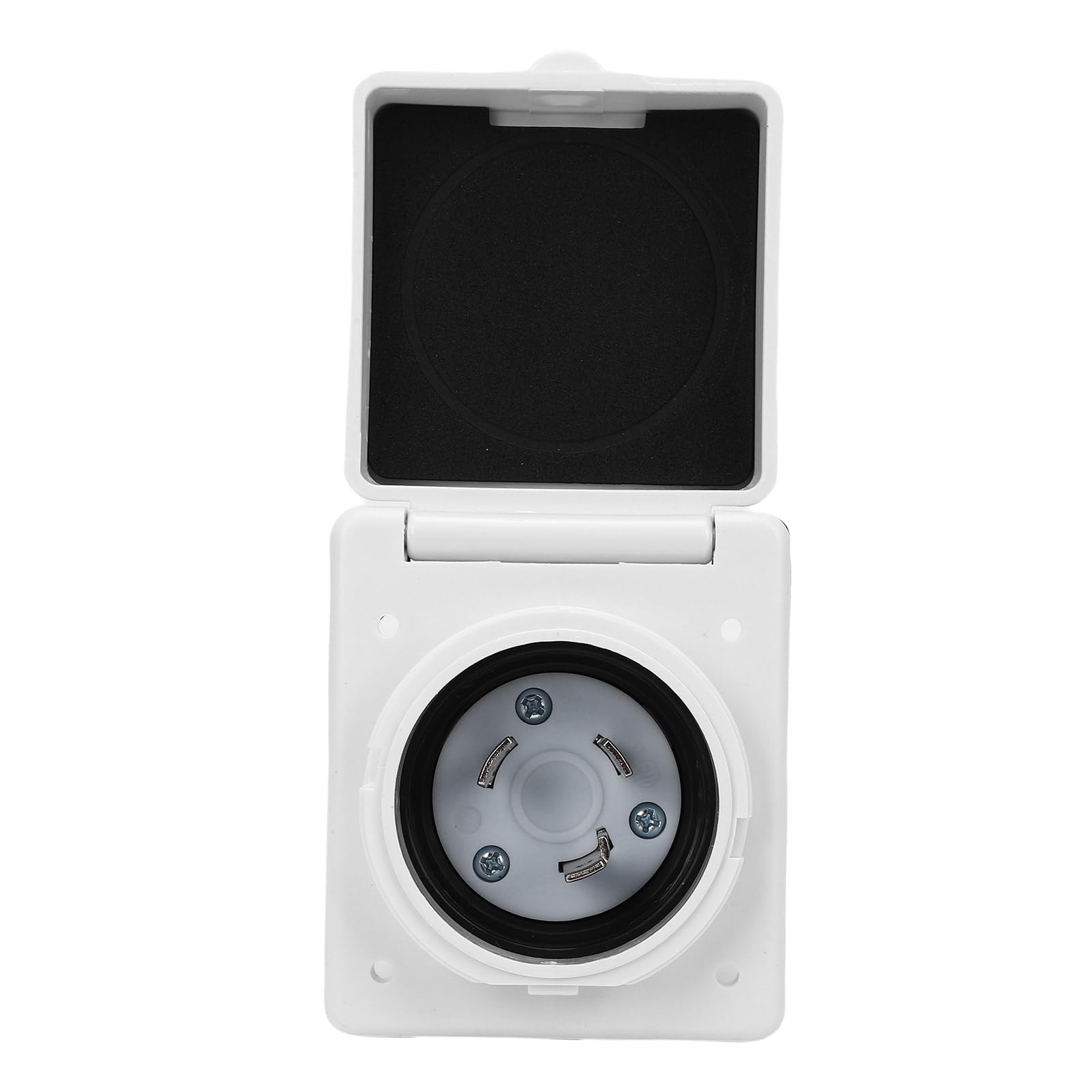 Marhynchus RV Power Box de 30a RV Box de 30 Amperios de Entrada de Energía en la NEMA L5-30P 125V Bloqueo de Torcido con Cubierta Resistente a la Intemperie para RV Boat Marine ETL