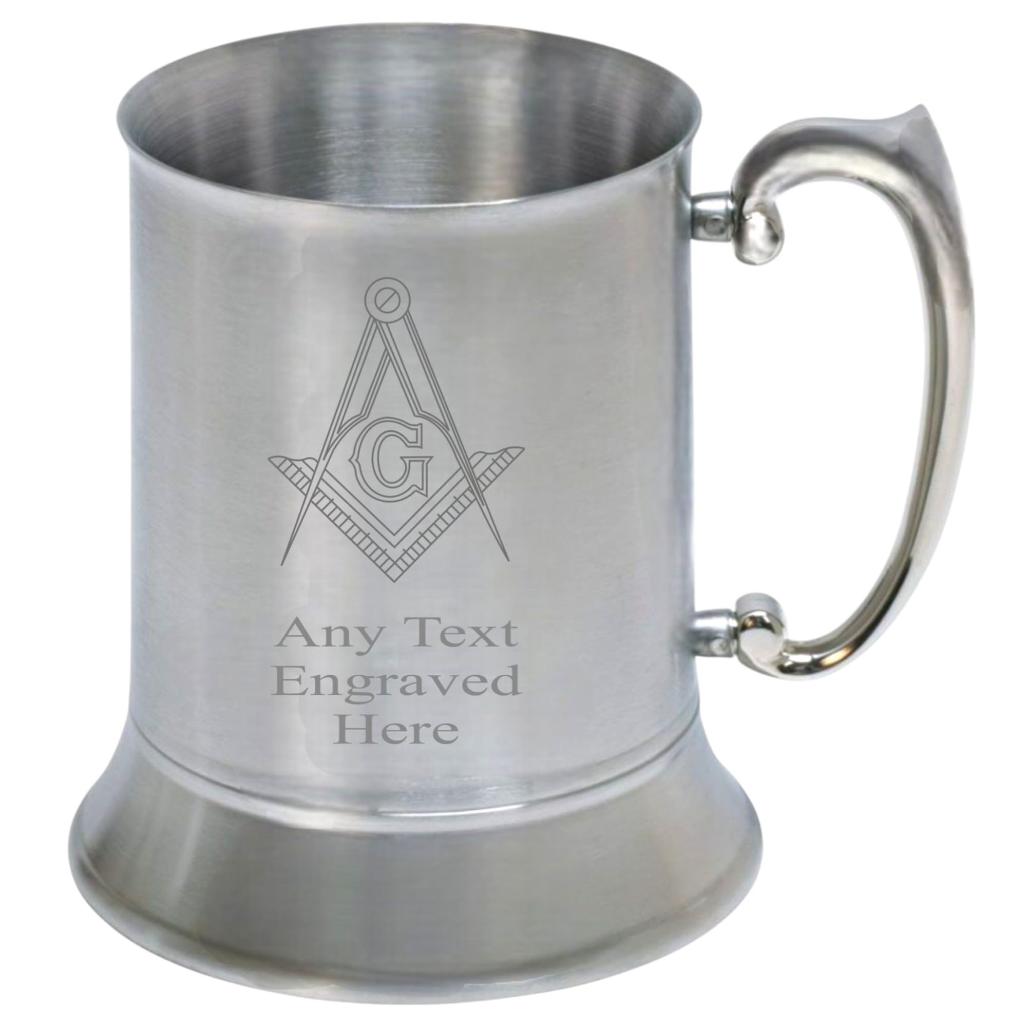 Lucy G [Custom] Personalised Engraved Masonic Stainless Steel Tankard st61