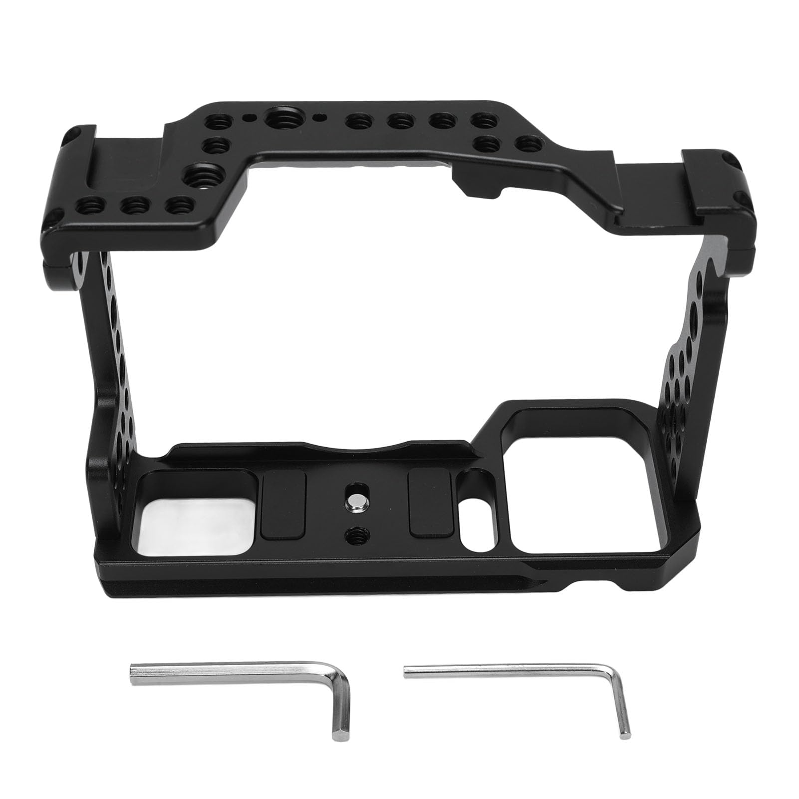 Generic Gabbia per Fotocamera per Produzione Video per A7M3 A7R3 Piastra a Sgancio Rapido Scivolo Scorrevole Rig per Fotocamera per Creatori di Contenuti In Lega di Alluminio