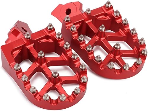Miniatura 2 de AnXin Estriberas Reposapiés Pedales de Pie Soportes CNC Para Z50R 80-99 XR70R 97-03 XR80R XR100R 85-03 CRF80F CRF100F 05-13 Motocicleta Rojo