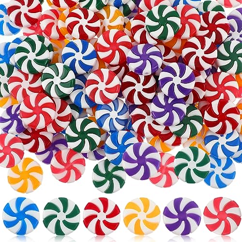 120 Pcs Christmas Fake Candy Cane Peppermint Decor - image 1