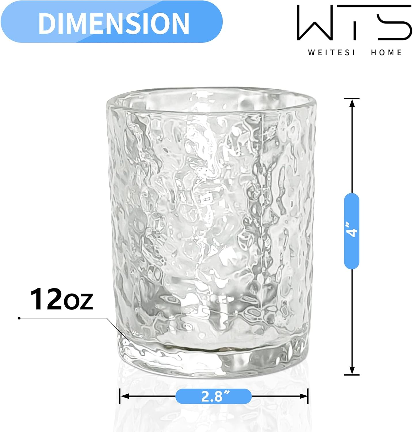 Glass Toothbrush Holders for Bathroom, Water Glass, Unbreakable Clear Bathroom Tumbler Cup, Mouthwash Cup, Toothpaste Storage Stand, Tooth Brush Organizer for Vanity Countertop