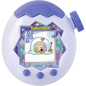 Tamagotchi Paradise White Glacier - Virtual Pet to Wind Up - Tamagotchi Interactive Toy, Zoom Wheel - Model White Glacier Blu