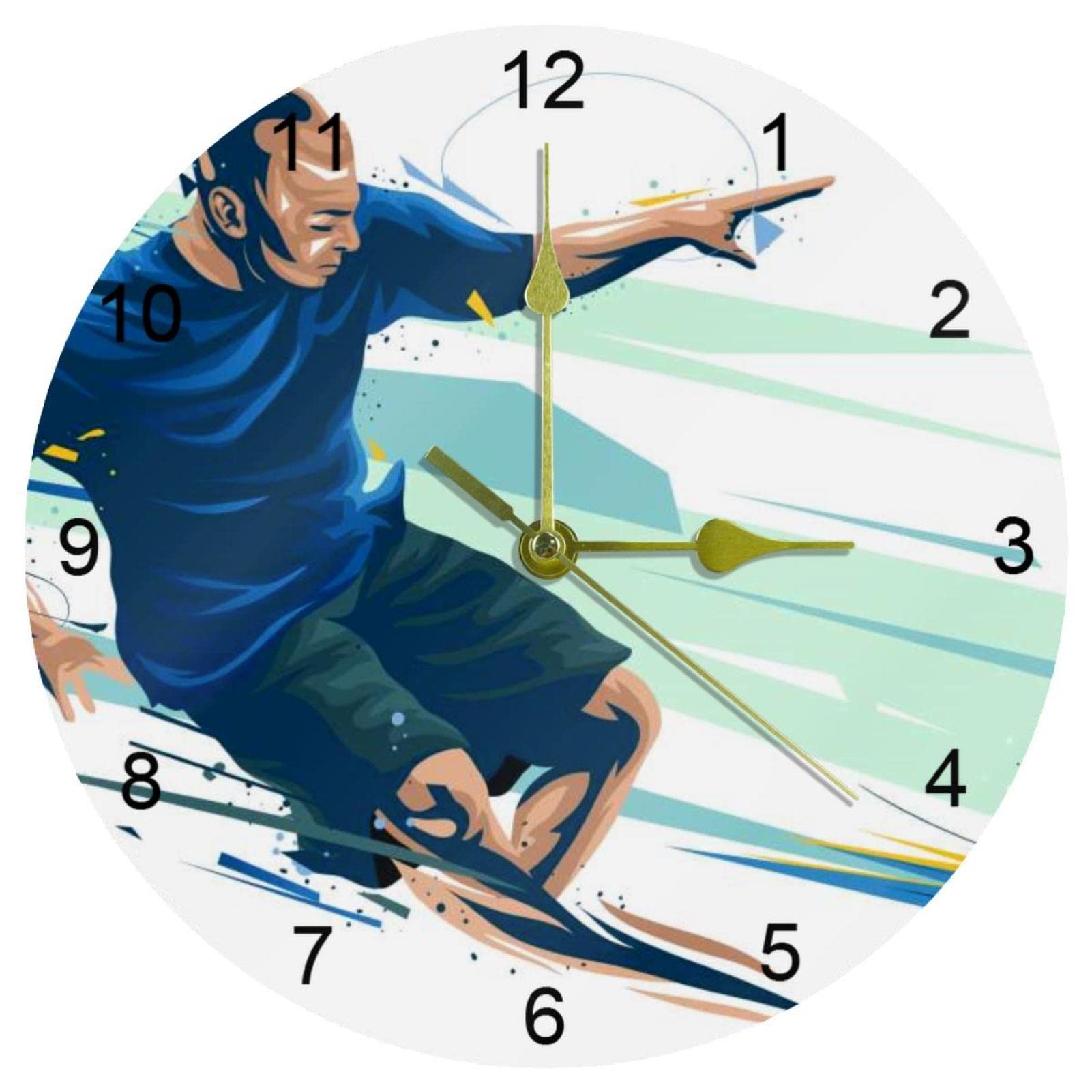 Horloge murale sans tic-tac ronde pour supprimer les bruits nocturnes dans la chambre