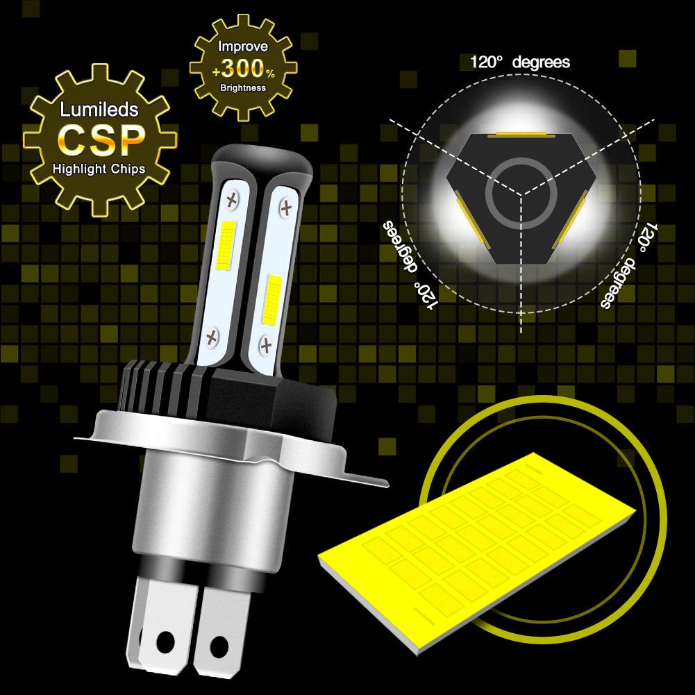 KATUR H4 9003 HB2 Hi/lo Beam LED Mistlampen