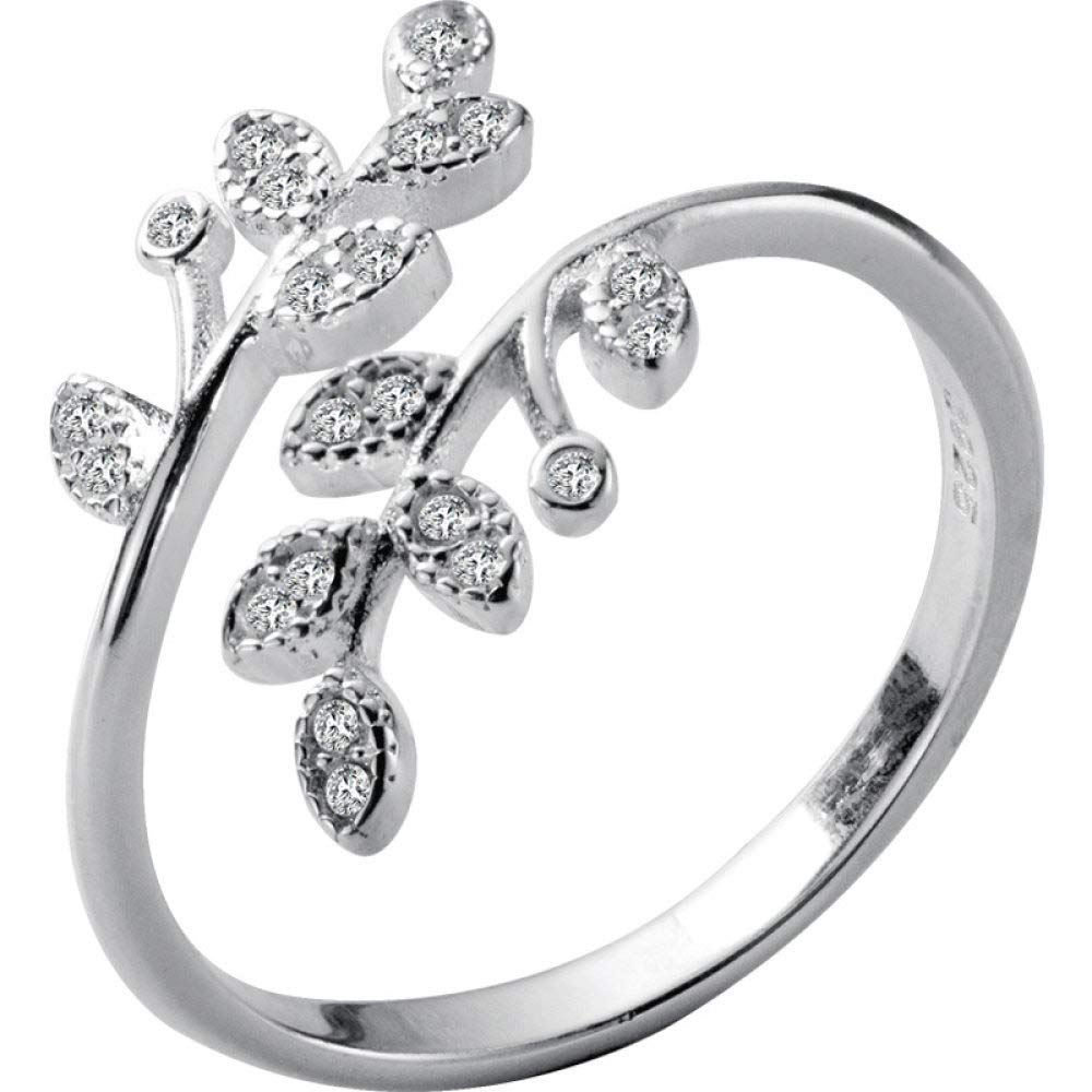 NewL Verstelbare Open Ring 925 Sterling Zilver Nieuwe Trendy Multilayer Blad Ring voor Vrouwen & Meisjes Zilveren Ring Sieraden Gift Verstelbare Wrap