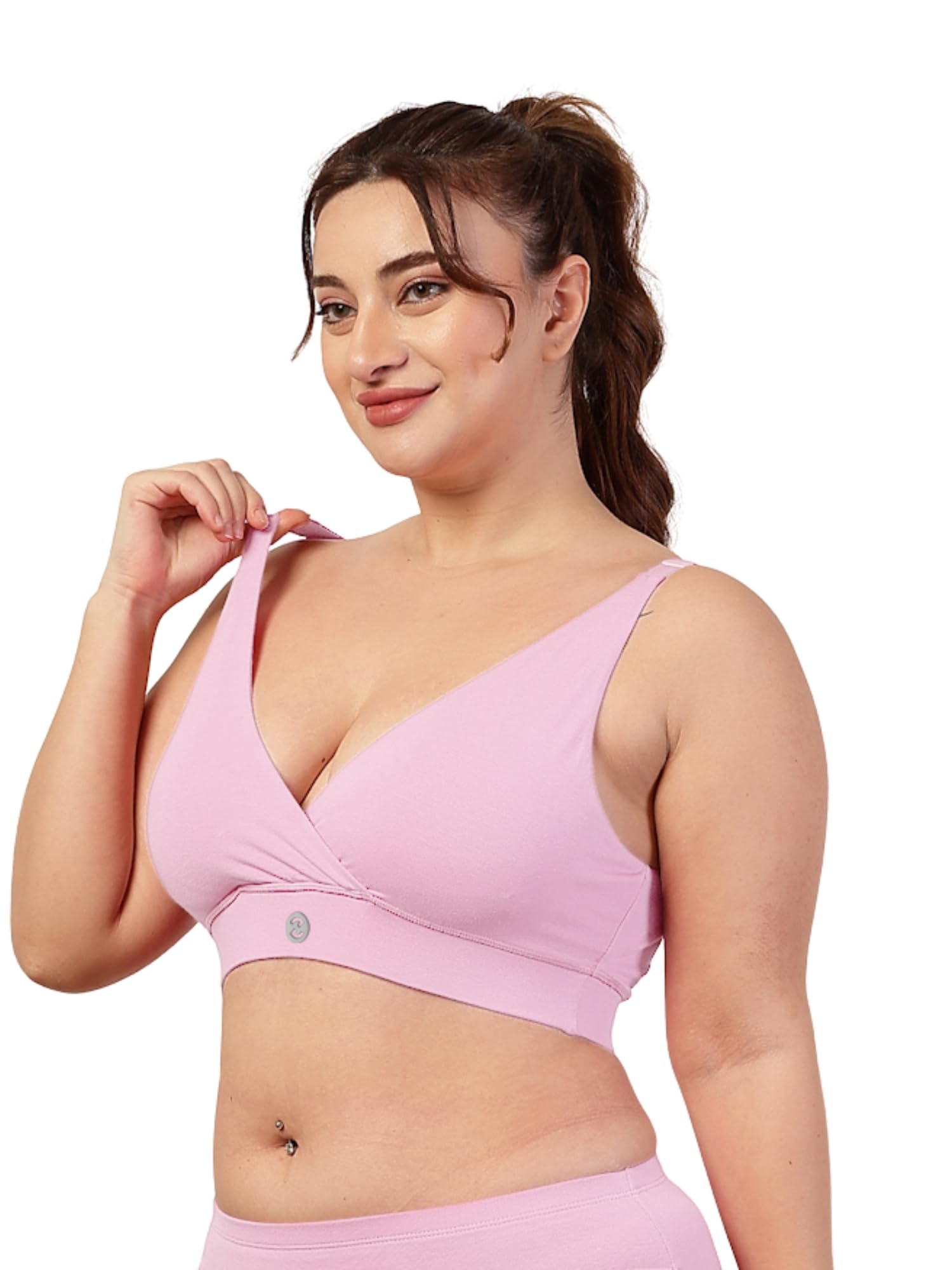ZELENA Cotton Maternity & Nursing Bra for Women | Adjustable Strap Feeding Bra | Soft & Stretchable Pregnancy Bra | Heavy Bust Support | Comfortable Breastfeeding Bra-image-30