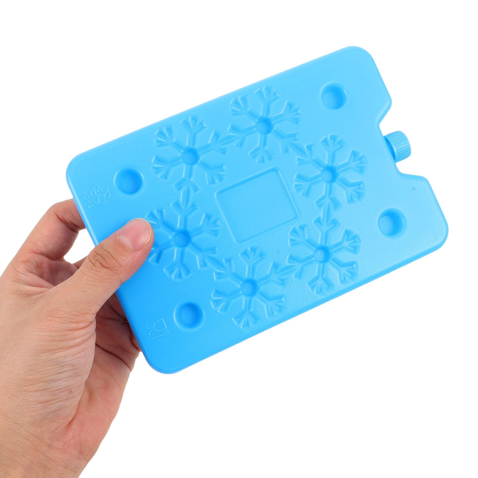 Lot de 4 Pains de Glace réutilisables - Blocs de Glace pré-remplis de 200 ML - Conservation des Aliments - Boîte à en Plastique pour Camping, Pique- et déjeuner
