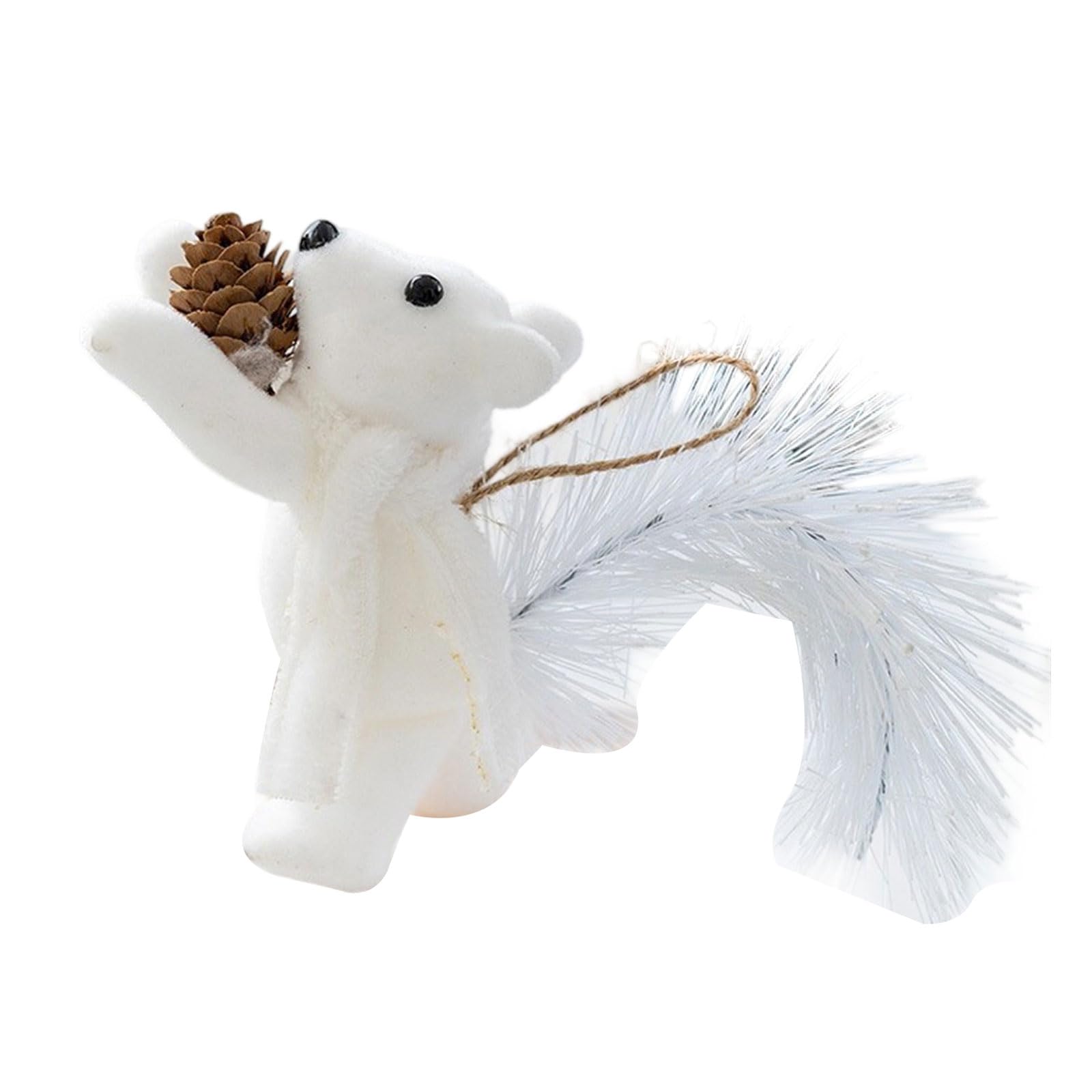 Realistic Portable Squirrel Hanging Decor for Holiday Mantel Bookshelf Seasonal Foam Ornament Squirrel Christmas Ornament Portable Christmas Decors
