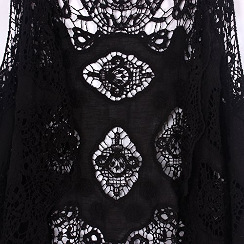 Image of JASTIE Women Open Stitch Cardigan Boho Sleeveless Hippie Summer Hollow Out Solid Crochet Vest