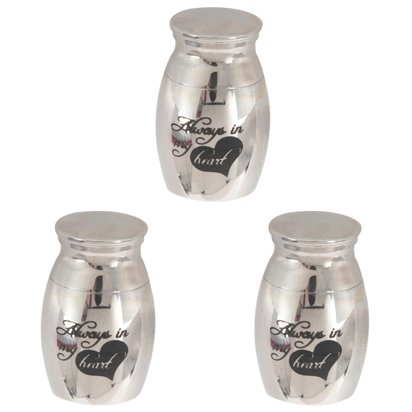 Vjsujehgy 3X Cremation Urns, Ashes Keepsake, Memorial Mini Urn Funeral Urn