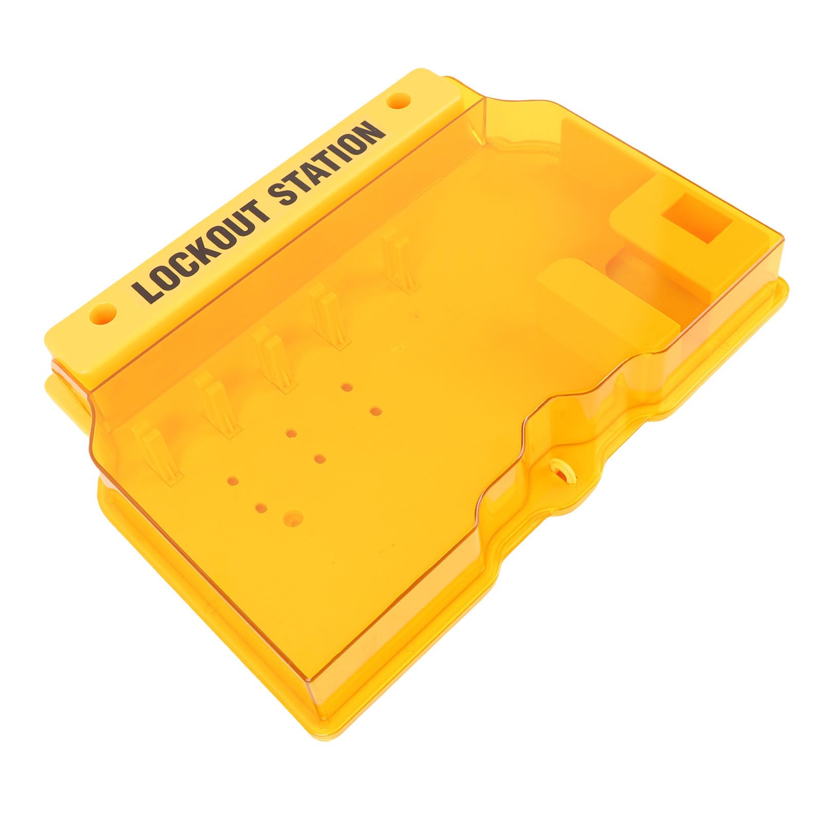 Stacja Lockout Tagout | Uchwyt ścienny do komputera PC z osłoną przed zanieczyszczeniami, zapobiega utracie i zanieczyszczeniom | Stacja blokad dla bezpieczeństwa przemysłowego /