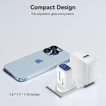 BENFEI 33W GaN USB C Wall Charger, 2-Port Fast Charger Block