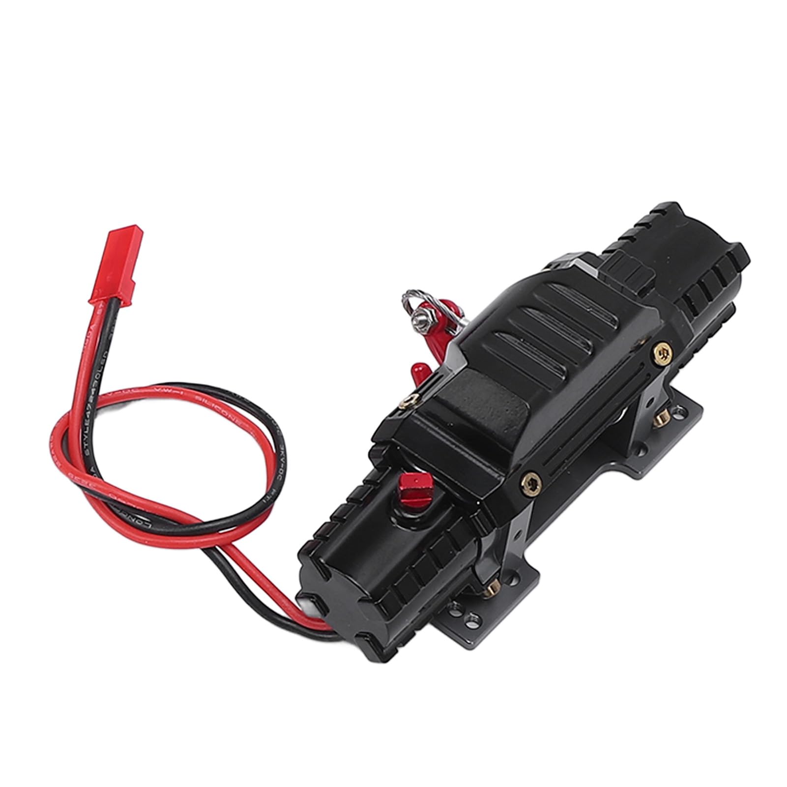 Generic Wciągarka Samochodowa RC, Wciągarka Metalowa ze Stopu Aluminium z Podwójnym Silnikiem i Pilotem, do Ciężarówek Gąsienicowych RC w Skali 1/8 1/10 HPi Axial