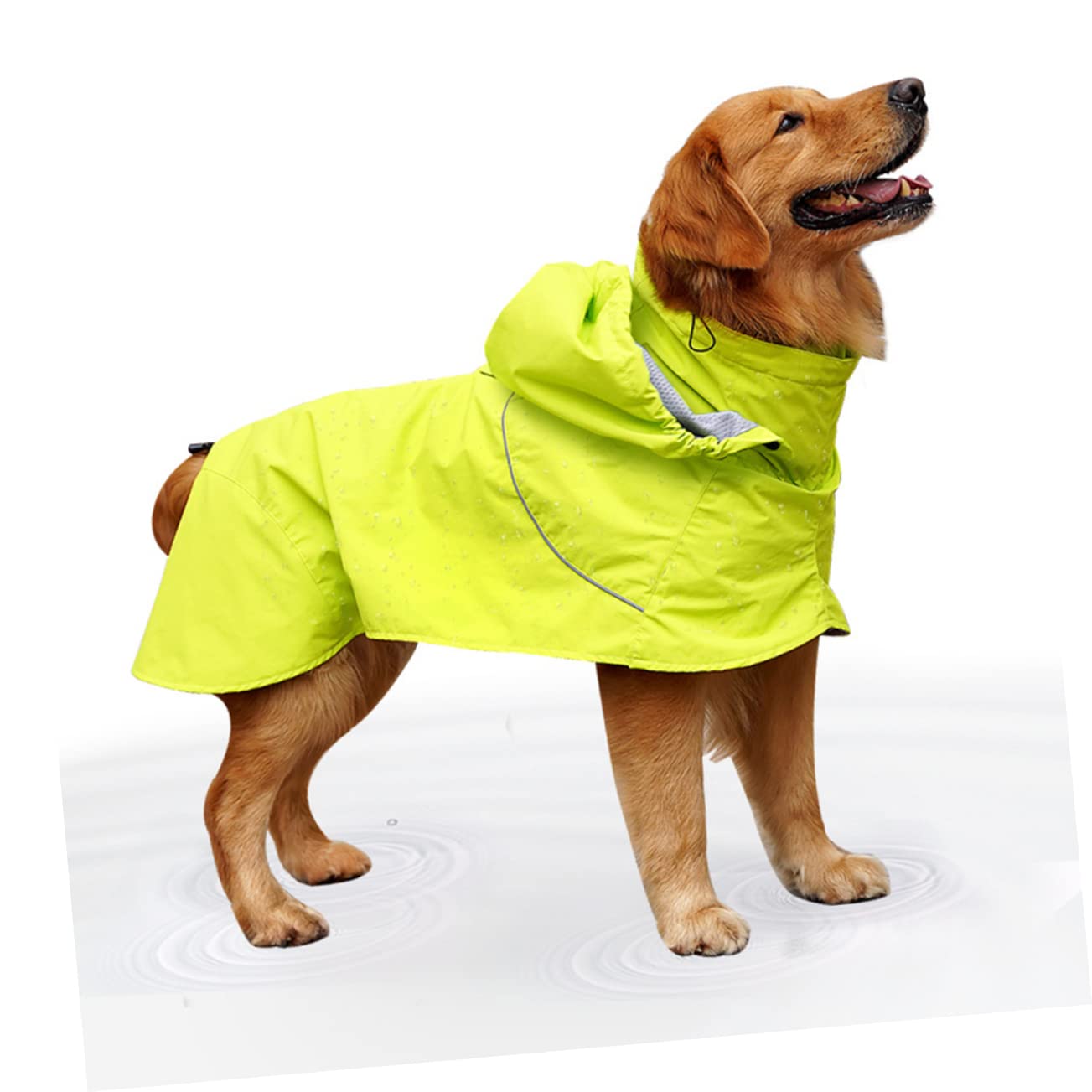 Manteaux de Pluie imperméables pour Chien, imperméable pour Chien, 2 pièces Dealspet Supplies Poncho pour Chien, Coupe-Pluie, Elizabeth Circle, col Haut, Veste
