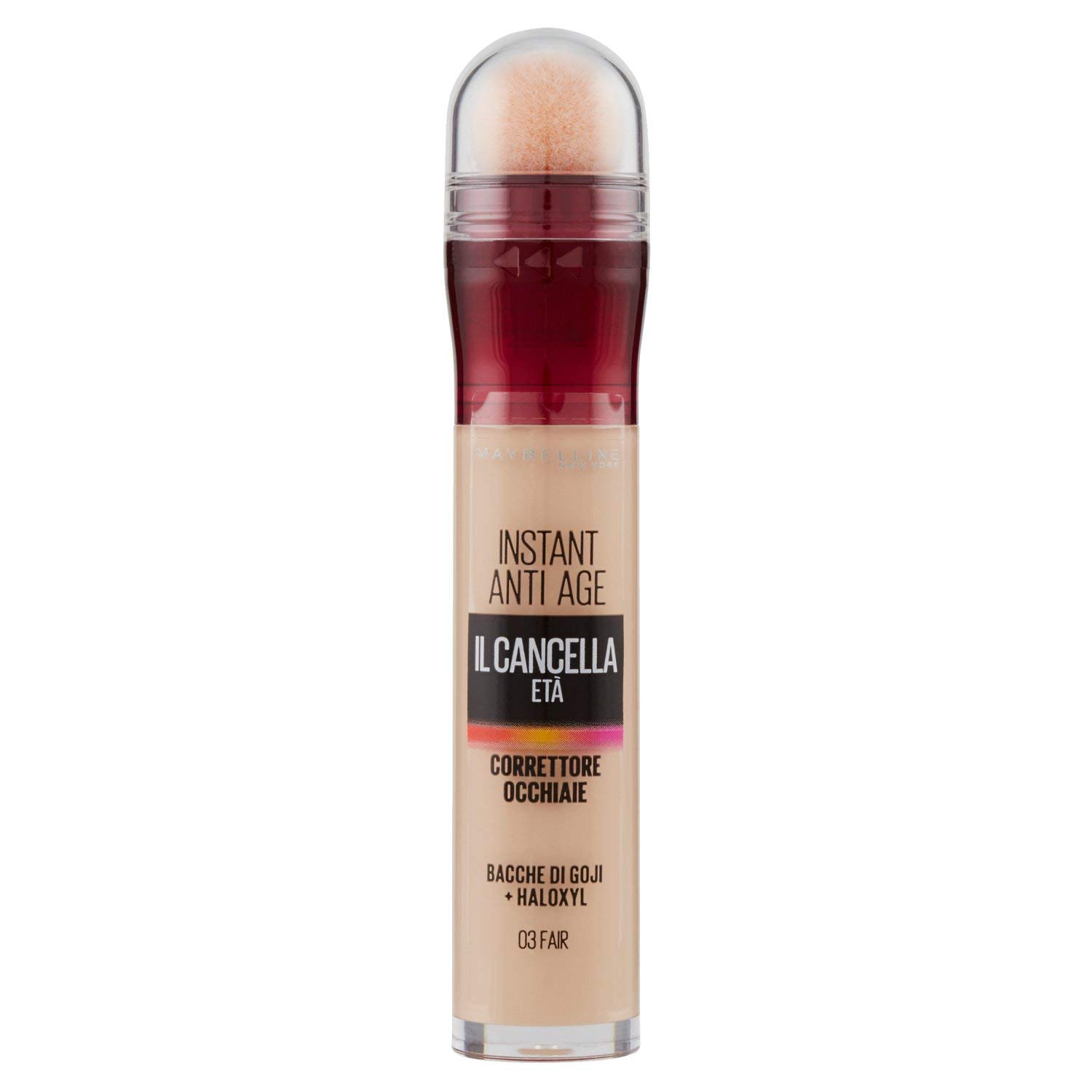 Maybelline New York Korrekturflüssigkeit, mit Goji-Beeren und Haloxyl, deckt Augenringe und kleine Falten ab, 03 Fee, 6,8 ml
