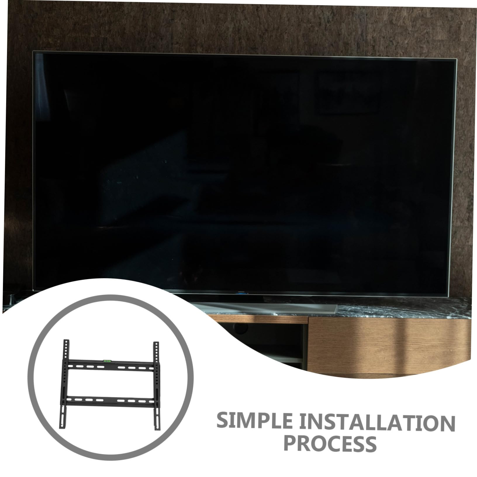 Supporto Tv Parete Design Salvaspazio Facile Installazione per Soggiorno Camera