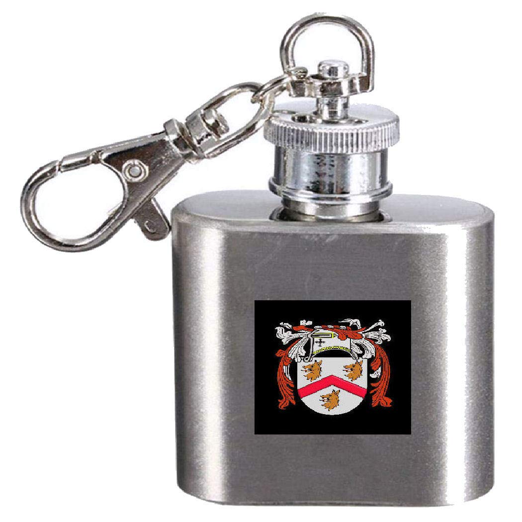 Flasque Jacobs gravée du blason de famille, un accessoire élégant en acier pour vos randonnées