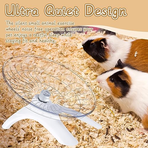 Thyle THYLE-HAMSTER FLYING -29 2 Pieces Hamster Wheel Hamster Flying Saucer Fitness Hamster Toys Silent Exercise Wheel Running Wheel For Hamsters Gerbils Mice Hedgehog Guinea Pig And Other Small Pets thumb #4