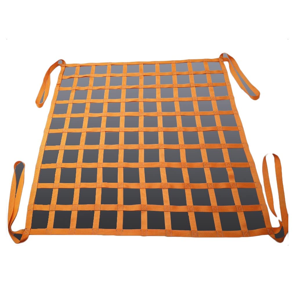 GTHTUHFD Lifting Net Polyester Cargo Lifting Nets Load 2T Cargo Hanging Net Lifting Net Straps Cargo Net Hoist Cargo Lifting Bag Anti-Tear Strong Load-Bearing Net Lifting Net,2t-2X2m