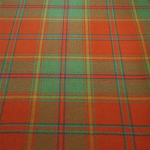 Tissu tartan irlandais léger 10oz rouge pour coudre sans lourdeur