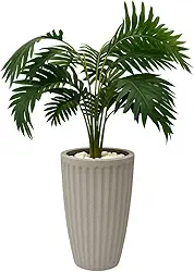 Planta Artificial Palmeira Com Vaso Polietileno(Cinza)