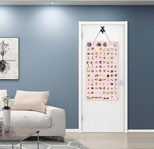 Miniatura 4 de Mi Ya Mi Lai L-170 ranuras, tablero de pines rosa para pines esmaltados, vitrina de colección de pines, soporte de almacenamiento de colección de