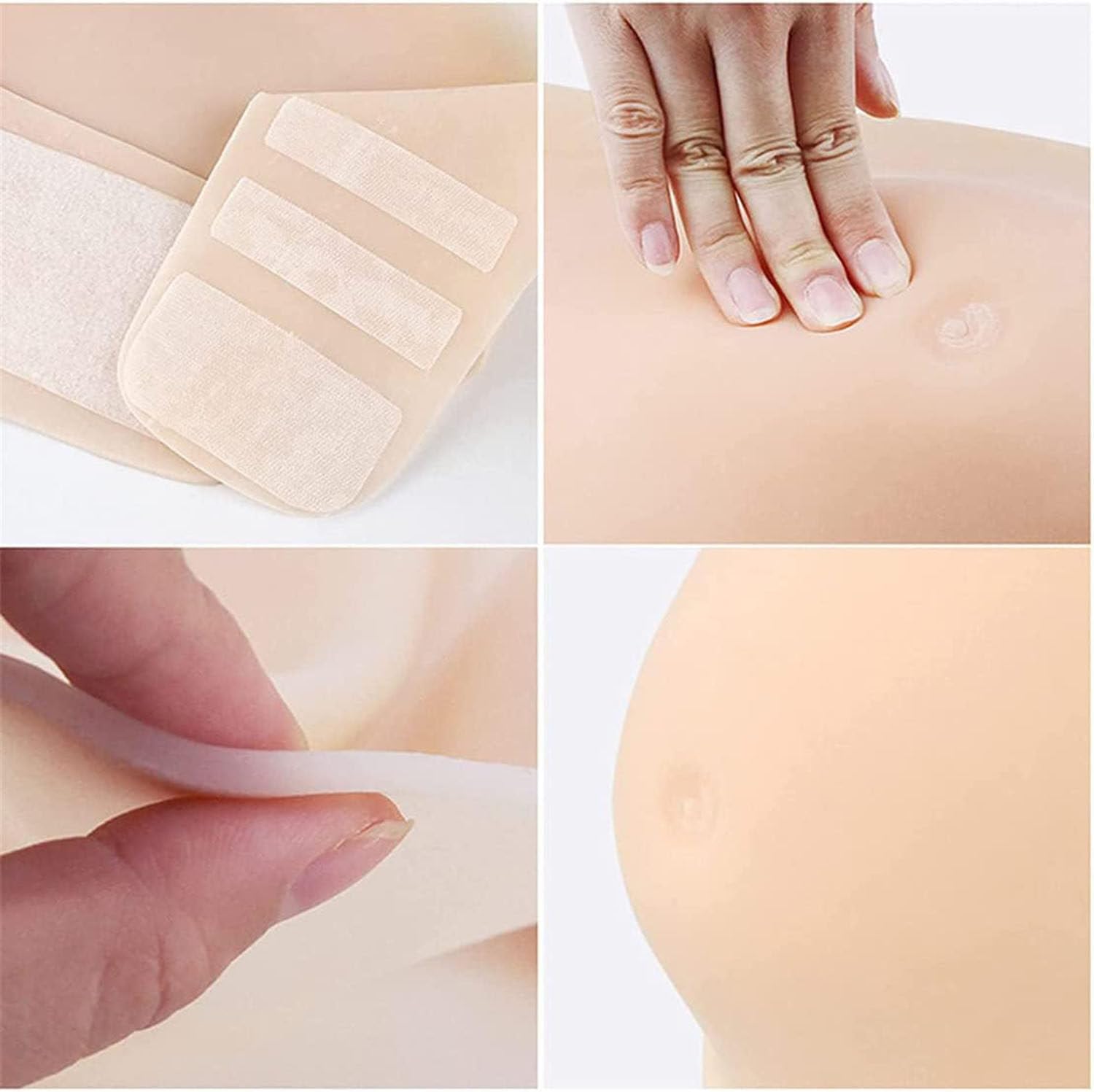 Falscher Schwangerschaftsbauch, Bauchstütze für falsche Schwangerschaft, realistischer künstlicher Schwangerschaftsbauch, 5 Monate