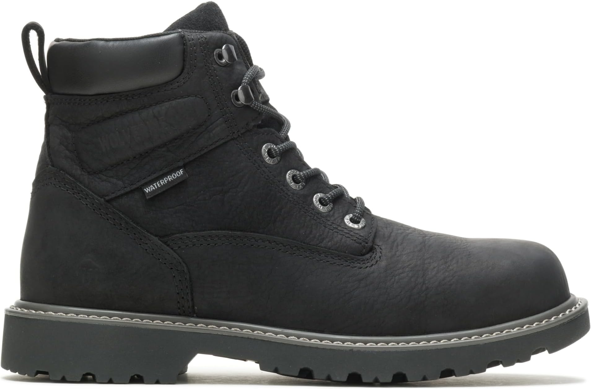 Wolverine Men's Floorhand Waterproof 6" Soft Toe Work Boot, Black, 9 M US